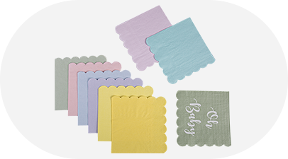 Die gesneden servetten