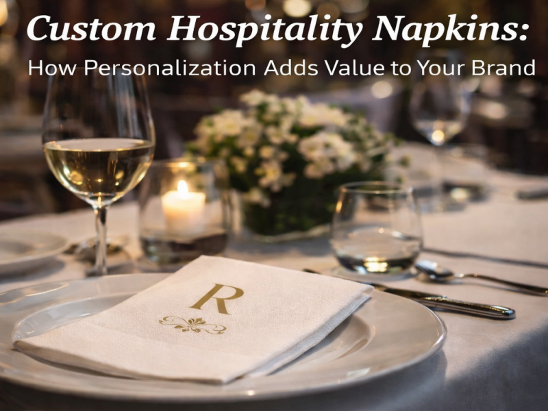 Op maat gemaakte horecaservetten: hoe personalisatie waarde toevoegt aan uw merk