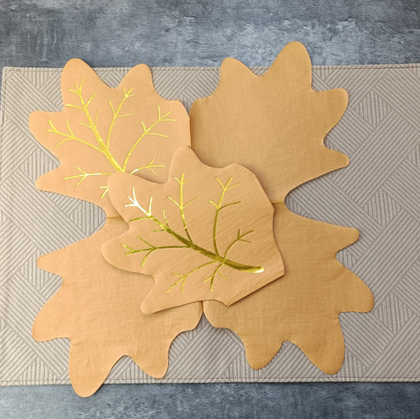 Herfst Maple Leaf wegwerpservetten voor Thanksgiving, herfstoogstfeesten en bruiloften Herfst Maple Leaf wegwerpservetten voor Thanksgiving, herfstoogstfeesten en bruiloften