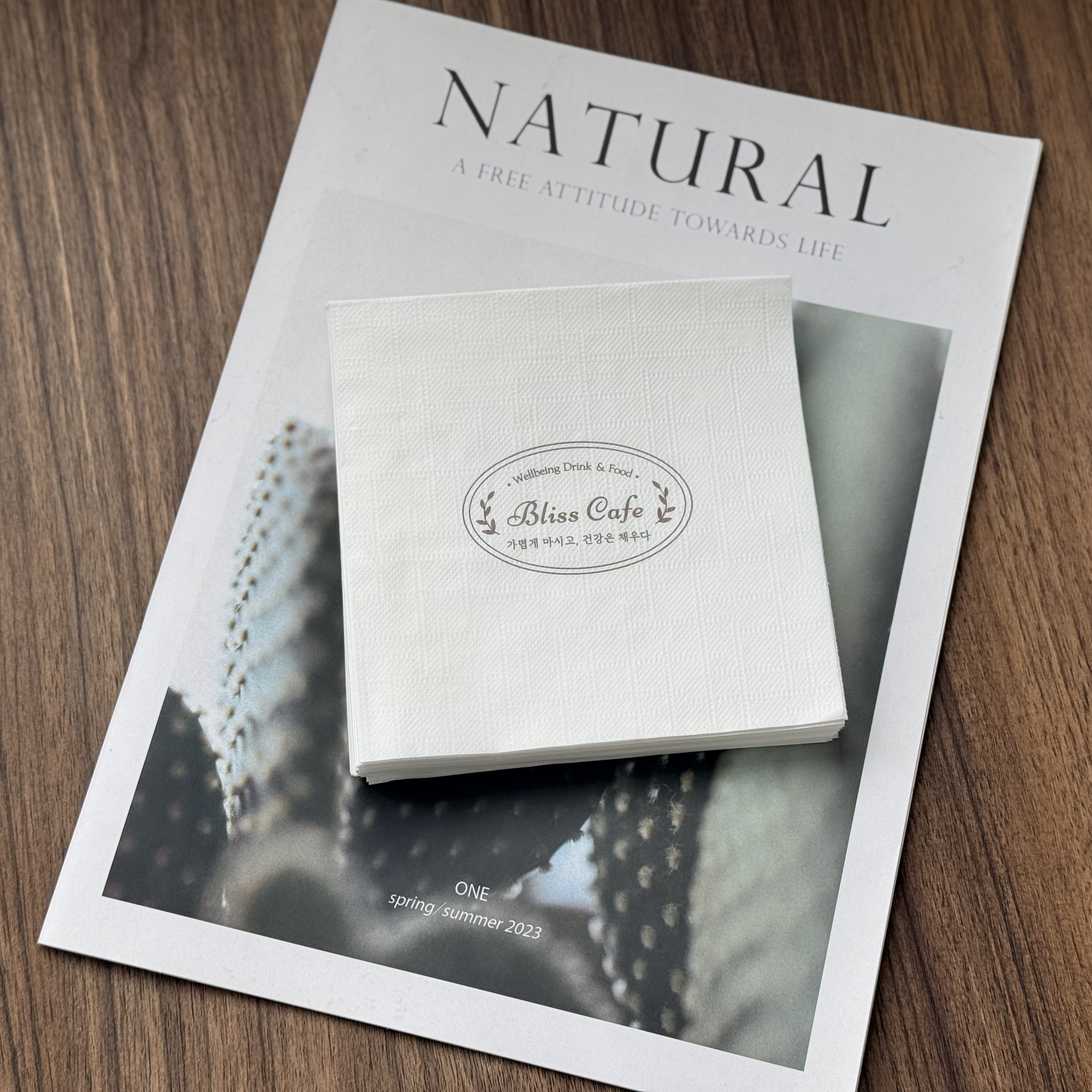 Eco luxe afgeleide cocktailservetten 2-laags voor koffieshop Eco luxe afgeleide cocktailservetten 2-laags voor koffieshop