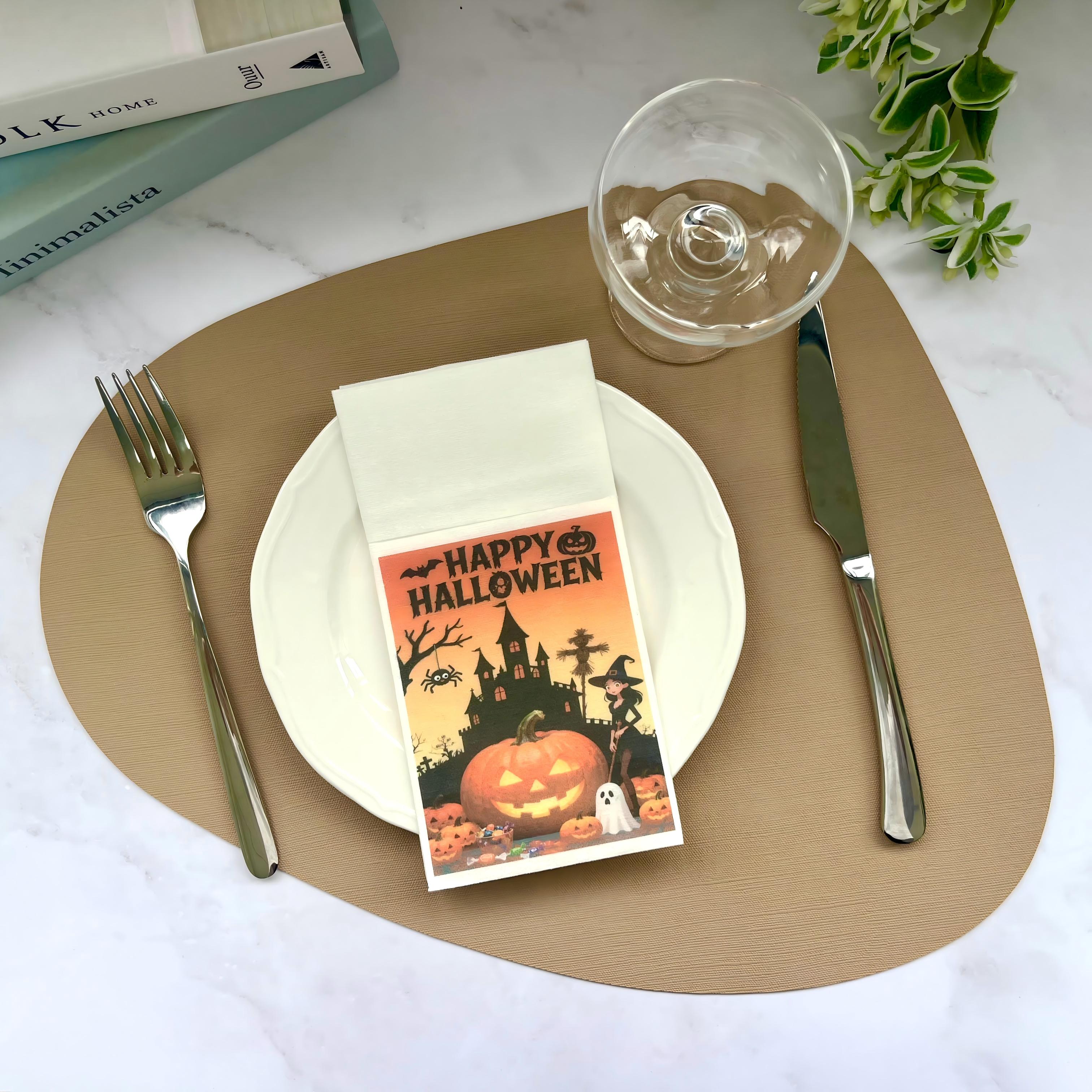 HALLOWEEN Op maat gemaakt drukontwerp Airlaid Servetten Airalid Papier